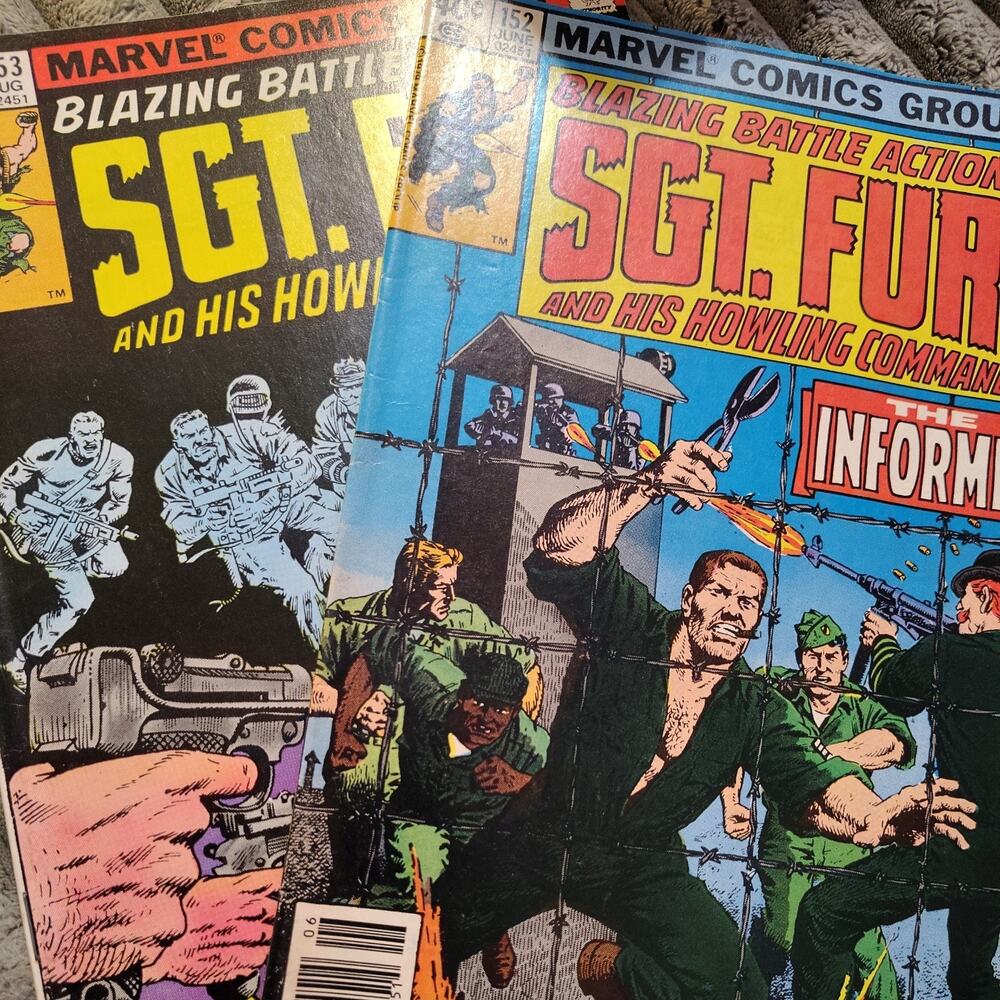 SGT Fury #152 and 153 LOT June 1979 Marvel Comics